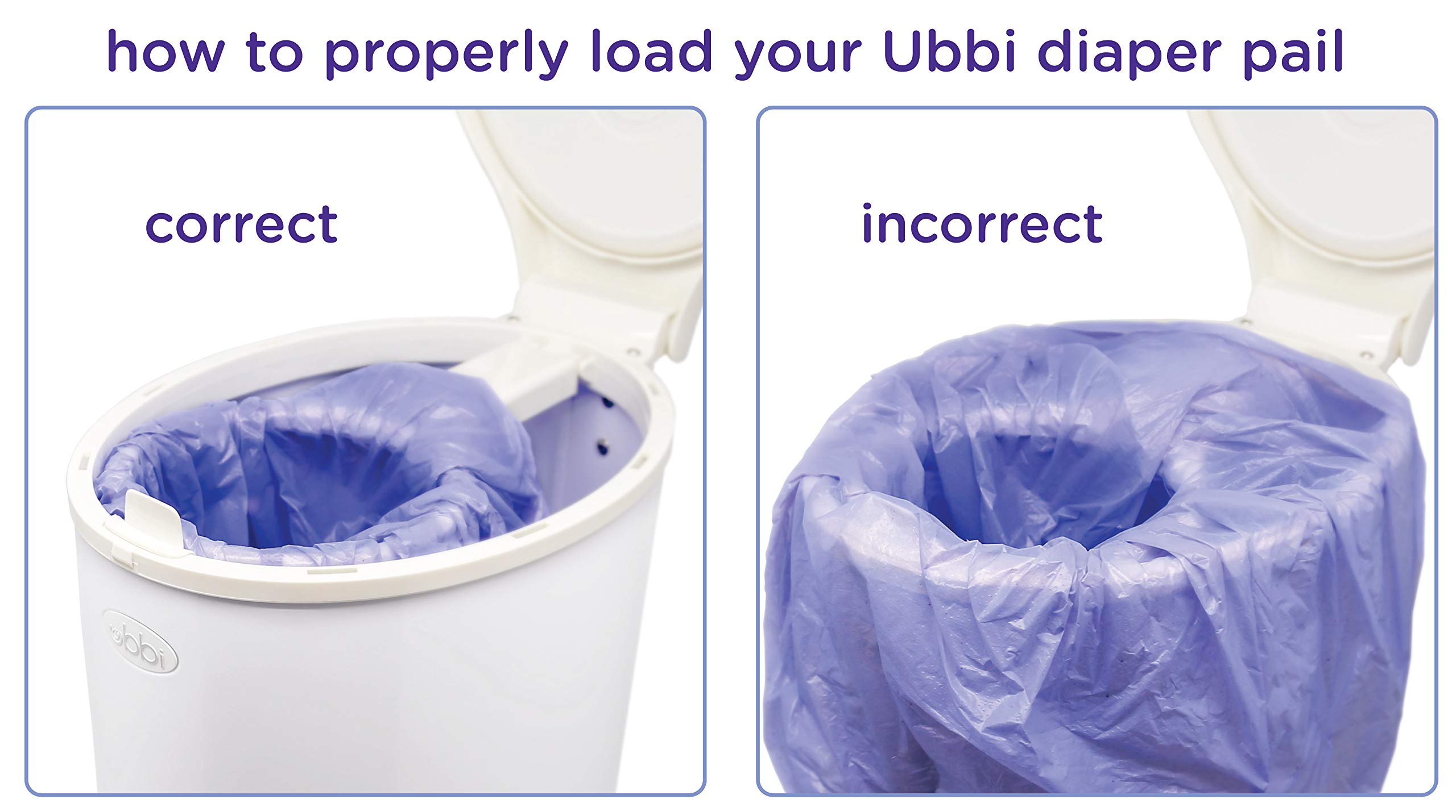 Ubbi Diaper Pail Plastic Bags, Disposable Baby Waste Bags, 3 Pack, 75 Count, 13-Gallon Bags 🍁 All In One Marketplace Canada