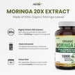 Herba 10,000MG Organic Moringa Capsules – 180 Count | Ultra Potent - 20:1 Extract | Made in Canada | Pure Moringa Capsules using Organic Moringa Powder 🍁 All In One Marketplace Canada