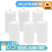 Stonebriar Unscented White Tall Pillar Candles, 65 Hour Burning Candle Pillars, Perfect for Decor, Weddings, Emergencies 3