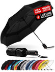 Repel Windproof Travel Umbrella - Compact & Withstands Winds up to 100MPH, Strongest Premium Auto Folding Umbrella for Rain and Sun - Durable, Light & Portable for Women & Men, Fits Backpack & Cars 🍁 All In One Marketplace Canada
