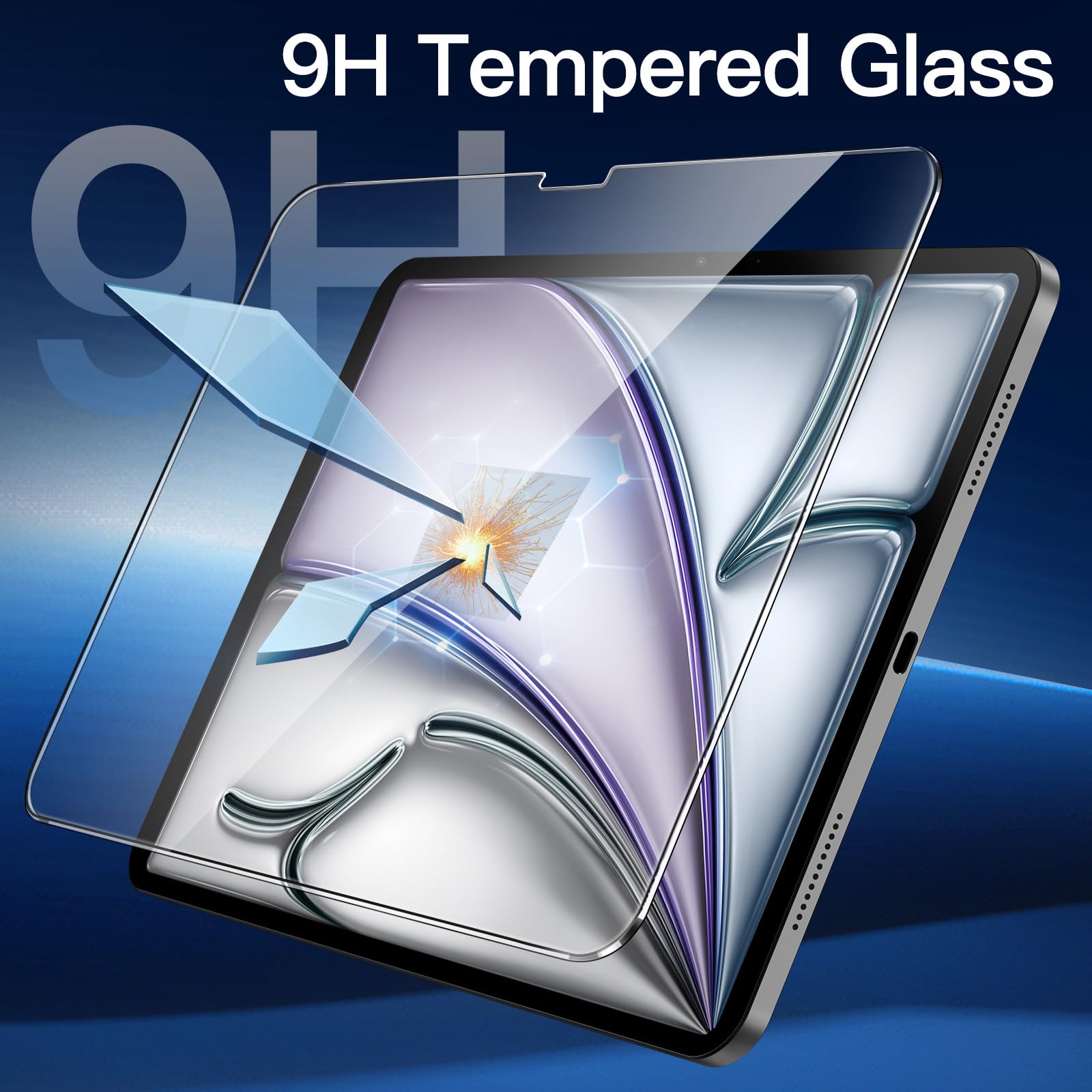 JETech Screen Protector for iPad Air 13-Inch M4/M3/M2 (2026/2025/2024), 9H Tempered Glass Film, HD Clear, 2-Pack 🍁 All In One Marketplace Canada