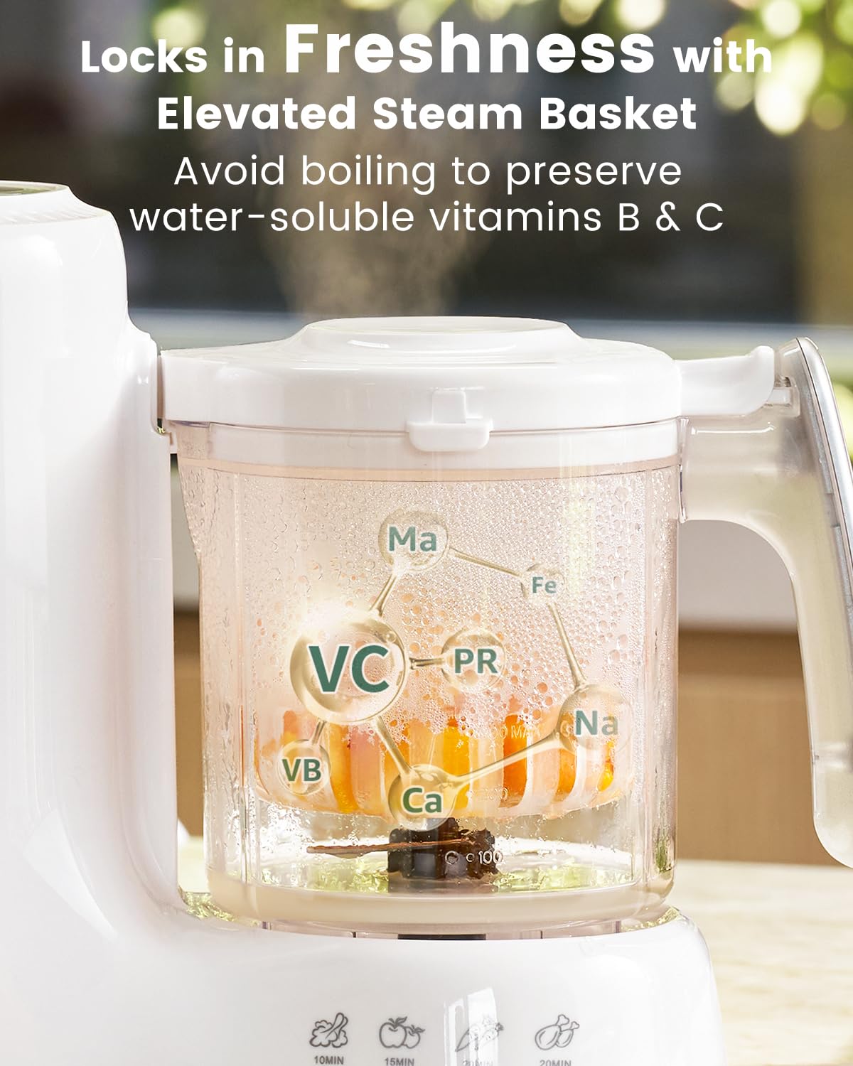 Grownsy Baby Food Maker with Steam Basket, One Step Baby Food Processor Steamer Puree Blender Grinder Mills Machine, Auto Cooking Grinding and Sterilizing for Healthy Homemade Food, BPA-Free 🍁 All In One Marketplace Canada