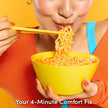 Ottogi Cheesy Spicy Cheddar Ramen Bowl (90G) [Best Before Date: 2027.04.06]