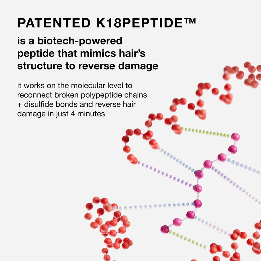 K18 Leave-In Molecular Repair Hair Mask, Patented, Lasting Repair For Dry, Frizzy, Damaged Hair, Reverse Damage In 4 Minutes From Bleach, Color, Chemical Services + Heat 🍁 All In One Marketplace Canada