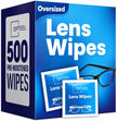 Lens Wipes for Eyeglasses - Pre-Moistened Individually Wrapped Scratch & Streak-Free for Glasses, Sunglasses & Camera Lenses 500ct 🍁 All In One Marketplace Canada