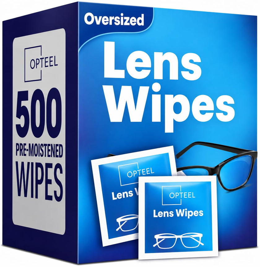 Lens Wipes for Eyeglasses - Pre-Moistened Individually Wrapped Scratch & Streak-Free for Glasses, Sunglasses & Camera Lenses 500ct 🍁 All In One Marketplace Canada
