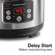 Hamilton Beach Digital Programmable Rice Cooker & Food Steamer, 14 Cups Cooked (7 Cups Uncooked), Stainless Steel, Steam & Rinse Basket, Delay Start, Model 37548MN 🍁 All In One Marketplace Canada