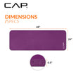 CAP Barbell High Density Exercise Yoga Mat with strap, 68