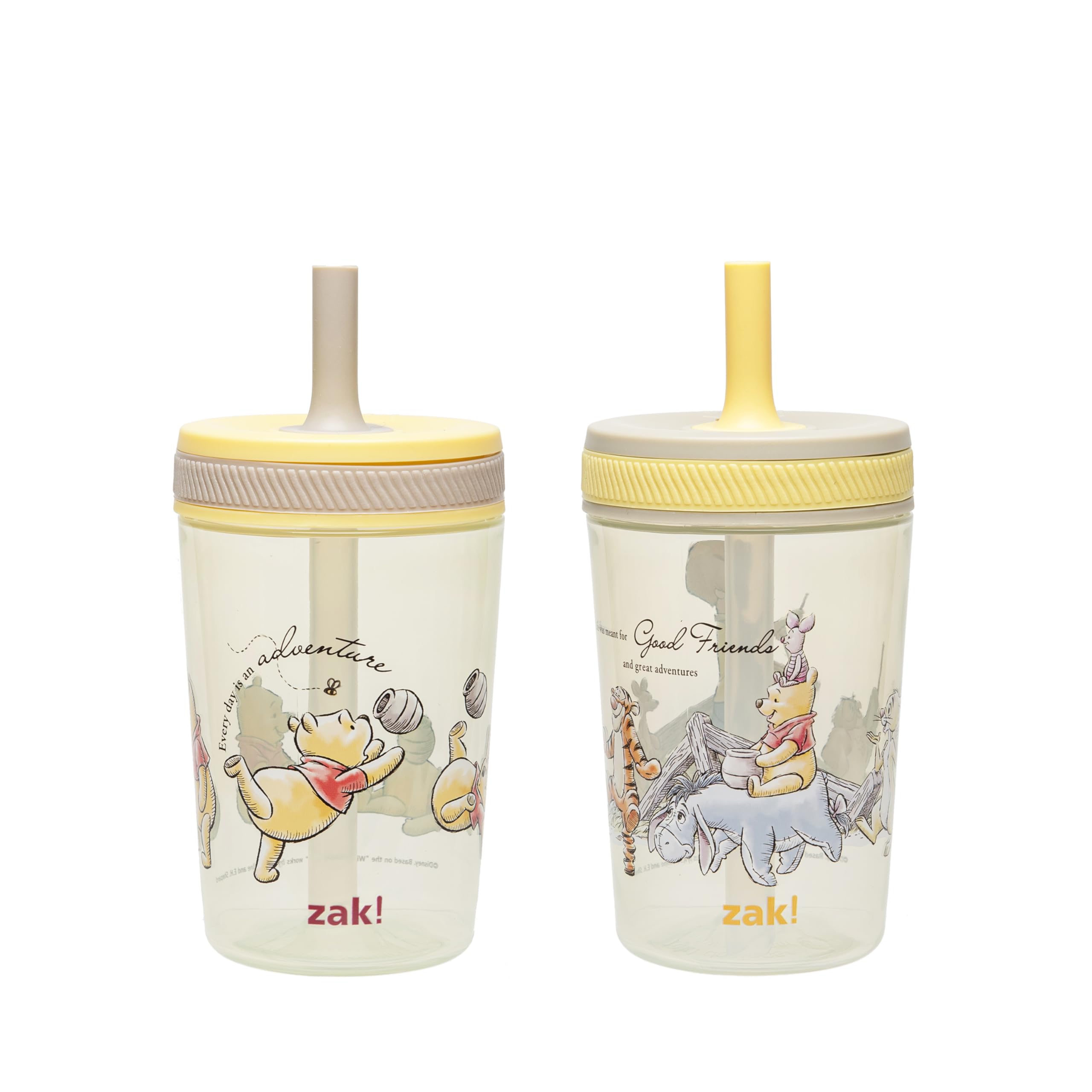 Zak Designs Winnie the Pooh Kelso 15oz Leak-Proof Toddler Cups, 2-Pack 🍁 All In One Marketplace Canada