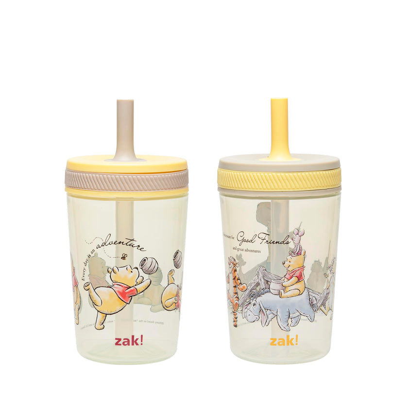 Zak Designs Winnie the Pooh Kelso 15oz Leak-Proof Toddler Cups, 2-Pack 🍁 All In One Marketplace Canada