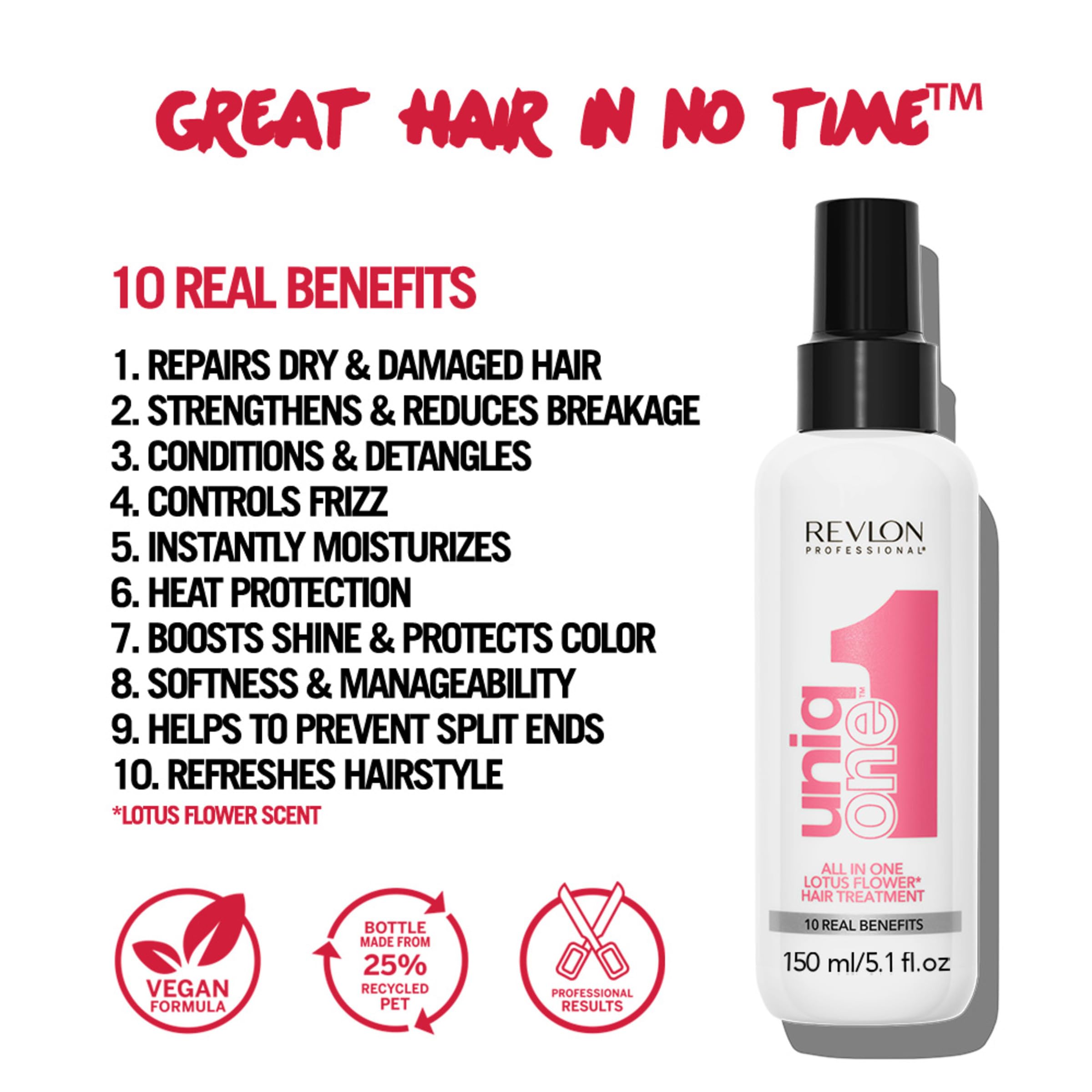 Revlon Uniq One Lotus Flower Hair Treatment for Women Treatment, 5.1 Ounce 🍁 All In One Marketplace Canada