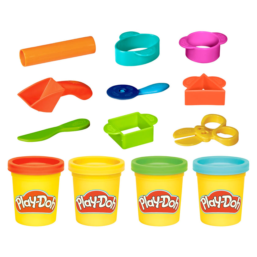 Play-Doh Starter Set 9-Piece Kit with Storage Tote & 4 Modeling Compound Cans, Arts and Crafts Toys for Kids 3 Years & Up, Preschool Toys 🍁 All In One Marketplace Canada