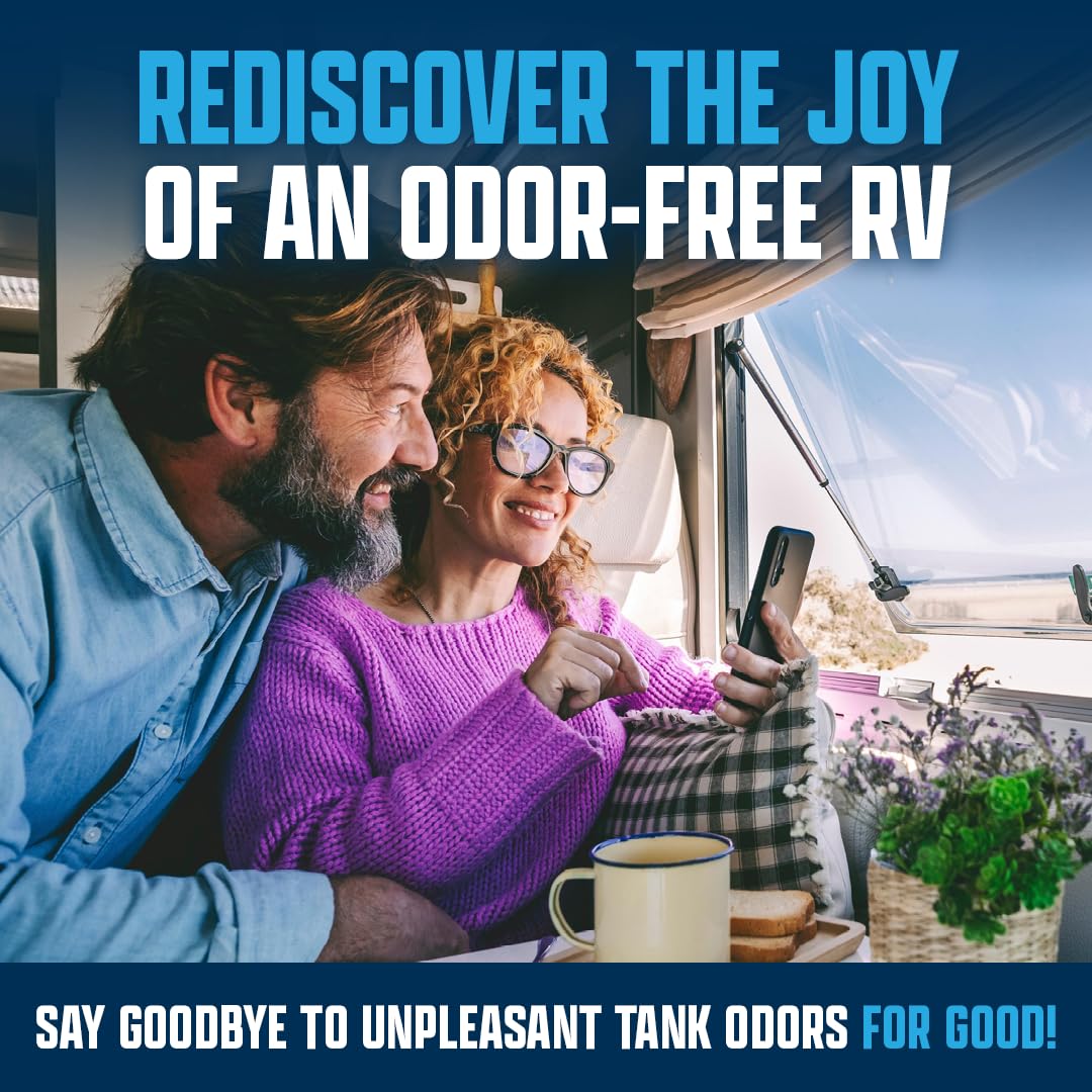 Eco Strong RV Toilet Treatment | RV Black Tank Treatment | RV Holding Tank Digestor, Odor Eliminator, and Cleaner | Perfect for Campers, RVs, Boats, 17 Treatments, Lavender 🍁 All In One Marketplace Canada
