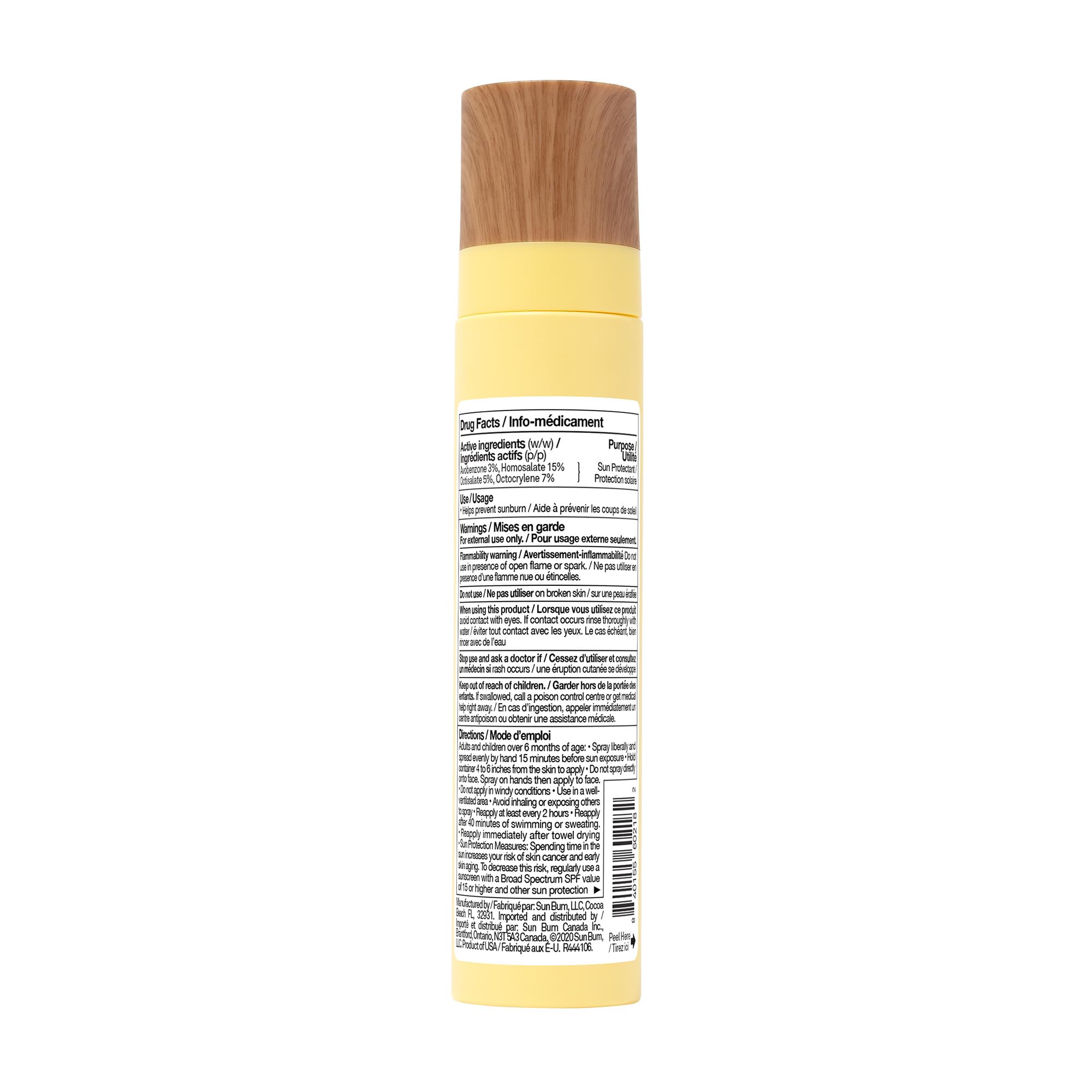 Sun Bum Original SPF 45 Sunscreen Face Mist/Vegan and Reef Friendly (Octinoxate Oxybenzone Free) I Broad Spectrum UVA/UVB Sunscreen Spray with Vitamin E I 100 mL 🍁 All In One Marketplace Canada