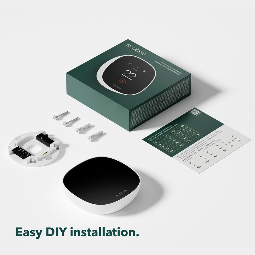 NEW 2025 ecobee Smart Thermostat Essential - Energy Star Certified programmable Wi-Fi Thermostat - Works with Siri, Alexa, and Google Assistant 🍁 All In One Marketplace Canada