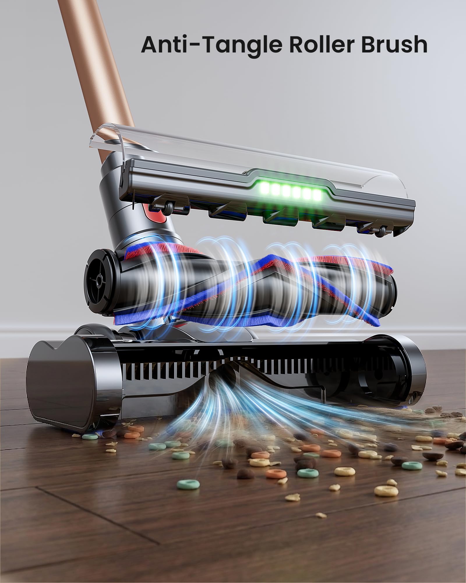Cordless Vacuum Cleaner, 650W 55KPA 70 Mins Vacuum Cleaners with Hurricane Mode, Anti-Tangle Brush, 1.8L Dust Cup, Self-Standing Stick Vacuum Cordless for Hard Floors, Carpet & Pet Hair 🍁 All In One Marketplace Canada