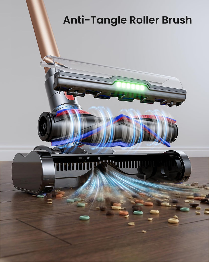 Cordless Vacuum Cleaner, 650W 55KPA 70 Mins Vacuum Cleaners with Hurricane Mode, Anti-Tangle Brush, 1.8L Dust Cup, Self-Standing Stick Vacuum Cordless for Hard Floors, Carpet & Pet Hair 🍁 All In One Marketplace Canada