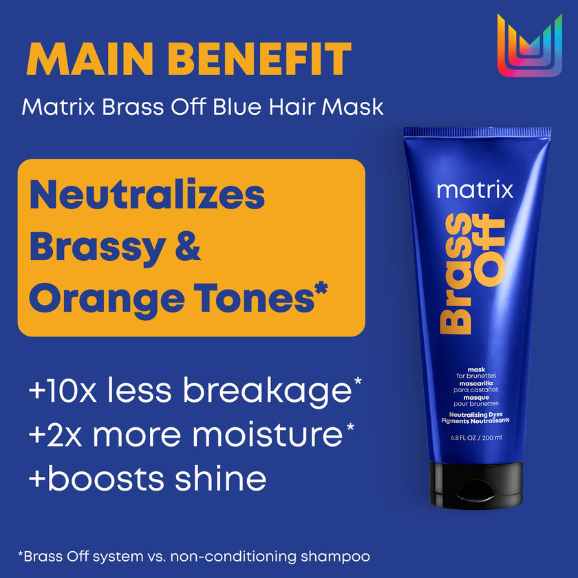 Matrix Brass Off Blue Hair Mask for Brassy Brunette Hair 🍁 All In One Marketplace Canada