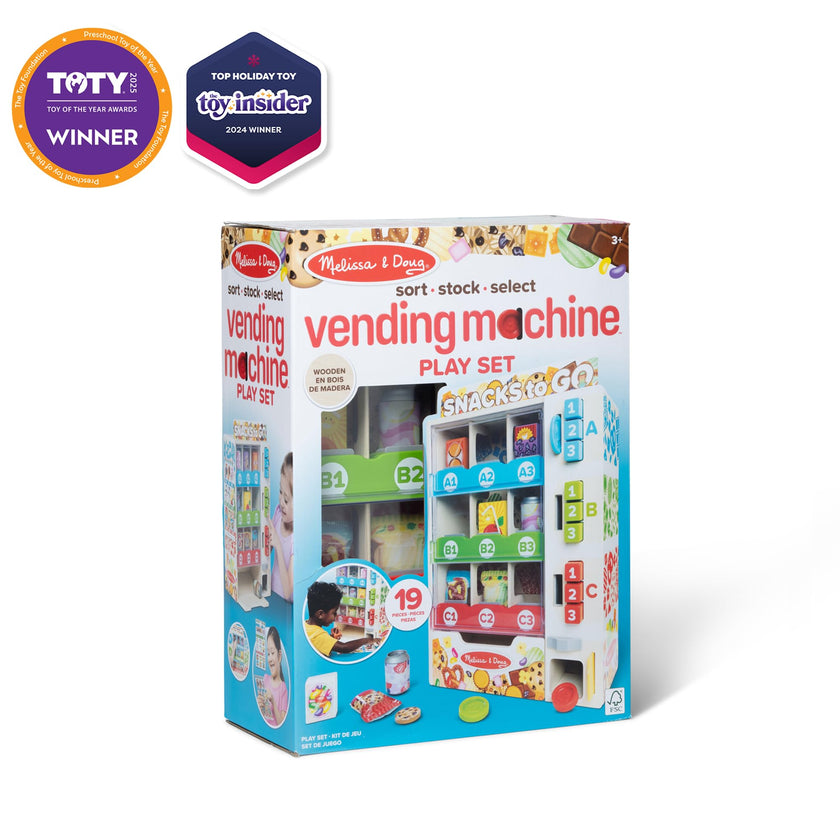 Melissa & Doug Wooden Vending Machine Play Set 🍁 All In One Marketplace Canada