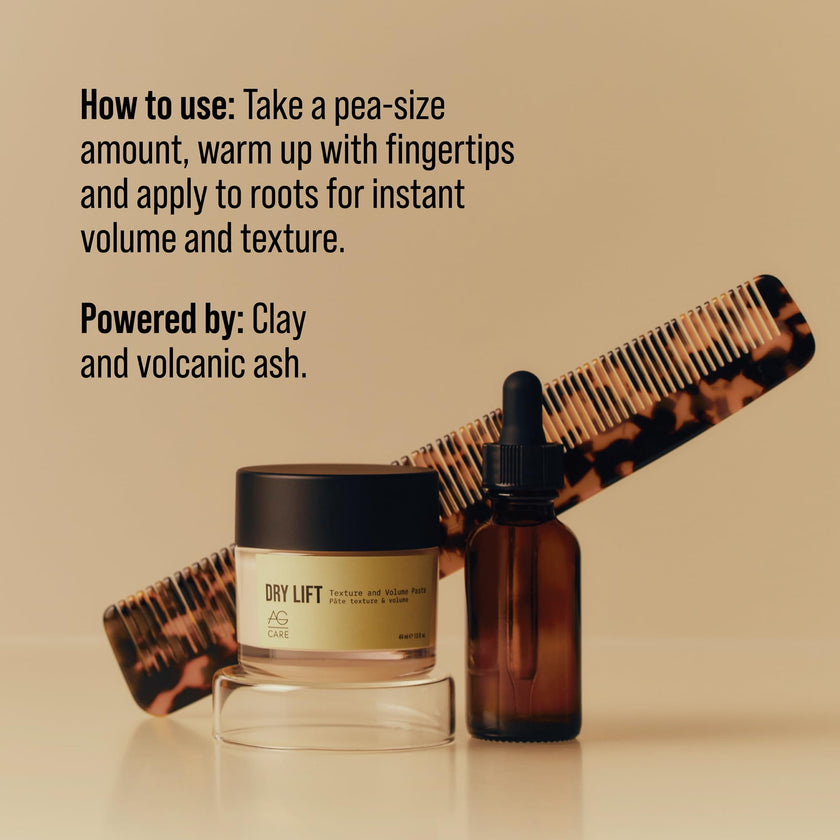 AG Care Dry Lift Hair Balm with Volcanic Ash - Vegan Hair Paste for Volume and Long-Lasting Hold, 1.5 Fl Oz 🍁 All In One Marketplace Canada
