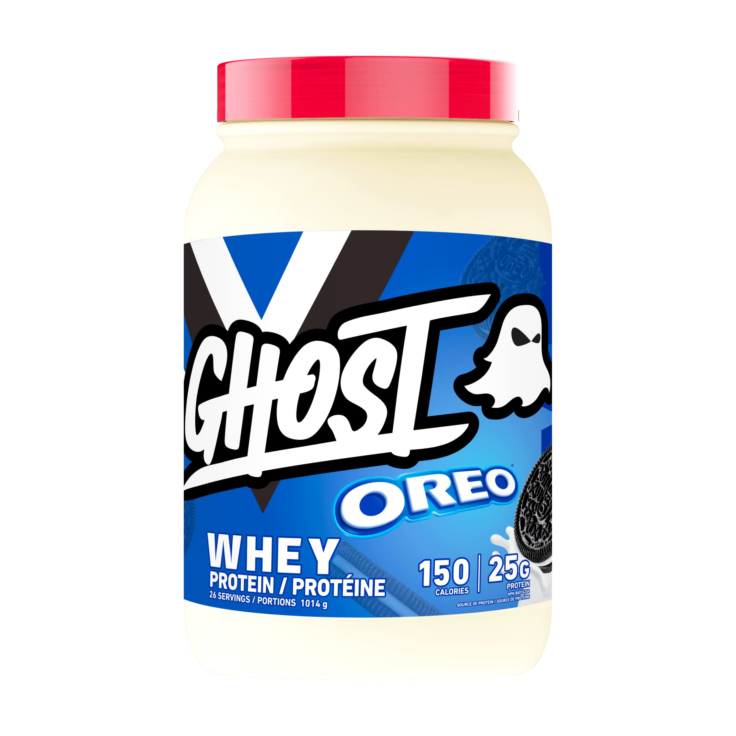 GHOST WHEY Protein Powder - 2lb, 25g of Protein - Whey Protein Blend - ­Post Workout Fitness & Nutrition Shakes, Smoothies, Baking & Cooking (Oreo) 🍁 All In One Marketplace Canada