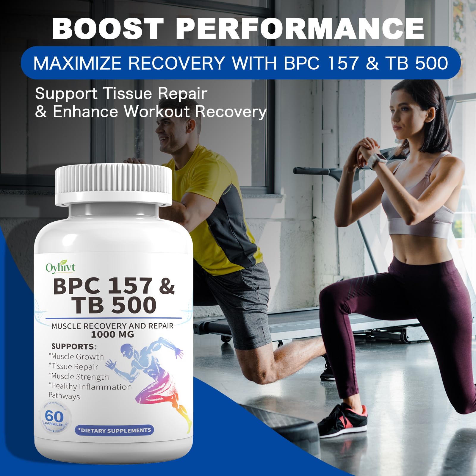 BPC-157 and TB 500 Capsules, supports muscle growth, tissue repair, strength,BPC-157 and TB 500for Muscle and Workout Recovery, 60-Capsule Bottle 🍁 All In One Marketplace Canada