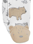 Simple Joys by Carter's Baby Neutral 2-Pack Cotton Footed Sleep and Play, Bear/Animal Print, 0-3 Months 🍁 All In One Marketplace Canada