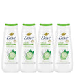 Dove Refresh Body Wash Cucumber & Green Tea 24H Freshness, 325mL, 4-Pack 🍁 All In One Marketplace Canada