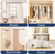 Matte Black Shower Curtain Rod Tension 30 to 76 Inches Never Rust Non-Slip Spring Tension Shower Rod No Drilling Stainless Steel Curtain Pole Use Bathroom, Closet, Window, Room Divider 🍁 All In One Marketplace Canada