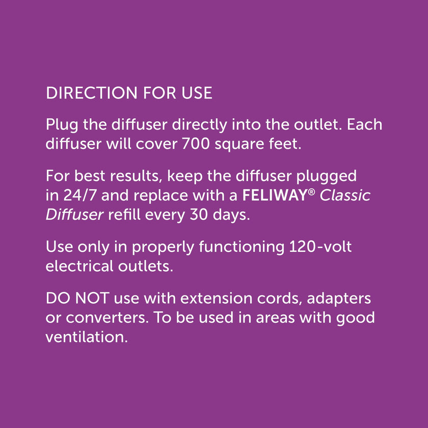 FELIWAY Classic Starter Kit, Promotes Calmness in Cats & Kittens, VHP Registered NN.P4B8, includes 1 Diffuser and 1 Refill, Lasts 30 Days, Cat Calming Pheromones, 48ml 🍁 All In One Marketplace Canada