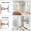 Pipishell Full Motion TV Wall Mount for 13-43 Inch LED LCD Flat Curved Screen TVs & Monitors, Max VESA 200x200mm up to 44lbs, Swivel TV Mount Wall Bracket with Rotation Swivel Tilt Extension, PISF1 🍁 All In One Marketplace Canada