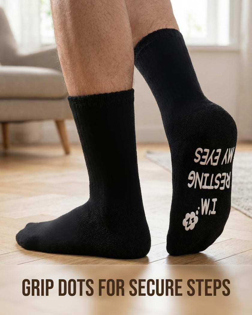 Moyel Funny Socks for Men Funky Novelty Fun Gifts for Men Dad Gifts from Daughter Grandpa Gifts Christmas Fathers Day Birthday Gifts for Him Dad Grandpa Husband Boyfriend 🍁 All In One Marketplace Canada