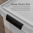 IRIS USA Dog Food Storage Container, Up to 10 lbs, Clear/Gray, Made in USA 🍁 All In One Marketplace Canada