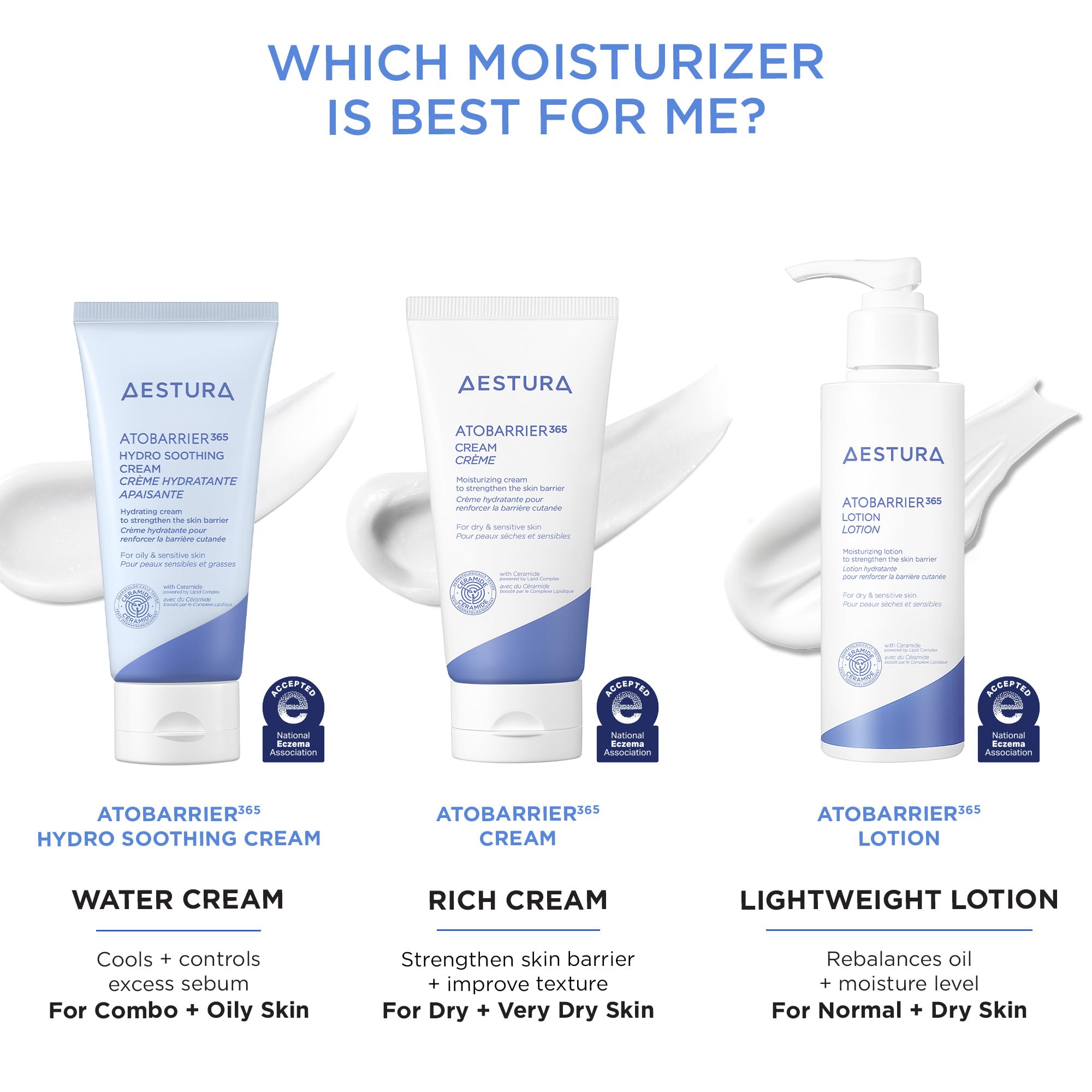 AESTURA ATOBARRIER365 Cream with Ceramides, Korean Face Moisturizer for Barrier Repair | 120H lasting Hydration, Ceramide Capsules, Dry & Sensitive Skin, Non-comedogenic, 80 mL / 2.70 fl.oz. 🍁 All In One Marketplace Canada