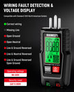 KAIWEETS Circuit Breaker Finder with LCD Display, GFCI Outlet Tester, Electrical Circuit Tracer Tool with NCV Test & Flashlight, Includes Carrying Case and Adapters- KT301P 🍁 All In One Marketplace Canada