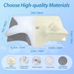 HOMCA Memory Foam Pillow, 2 in 1 Cervical Pillow for Neck Pain Relief, Ergonomic Neck Support Pillows for Side Back Stomach Sleepers with Breathable Pillowcase (Gray) 🍁 All In One Marketplace Canada