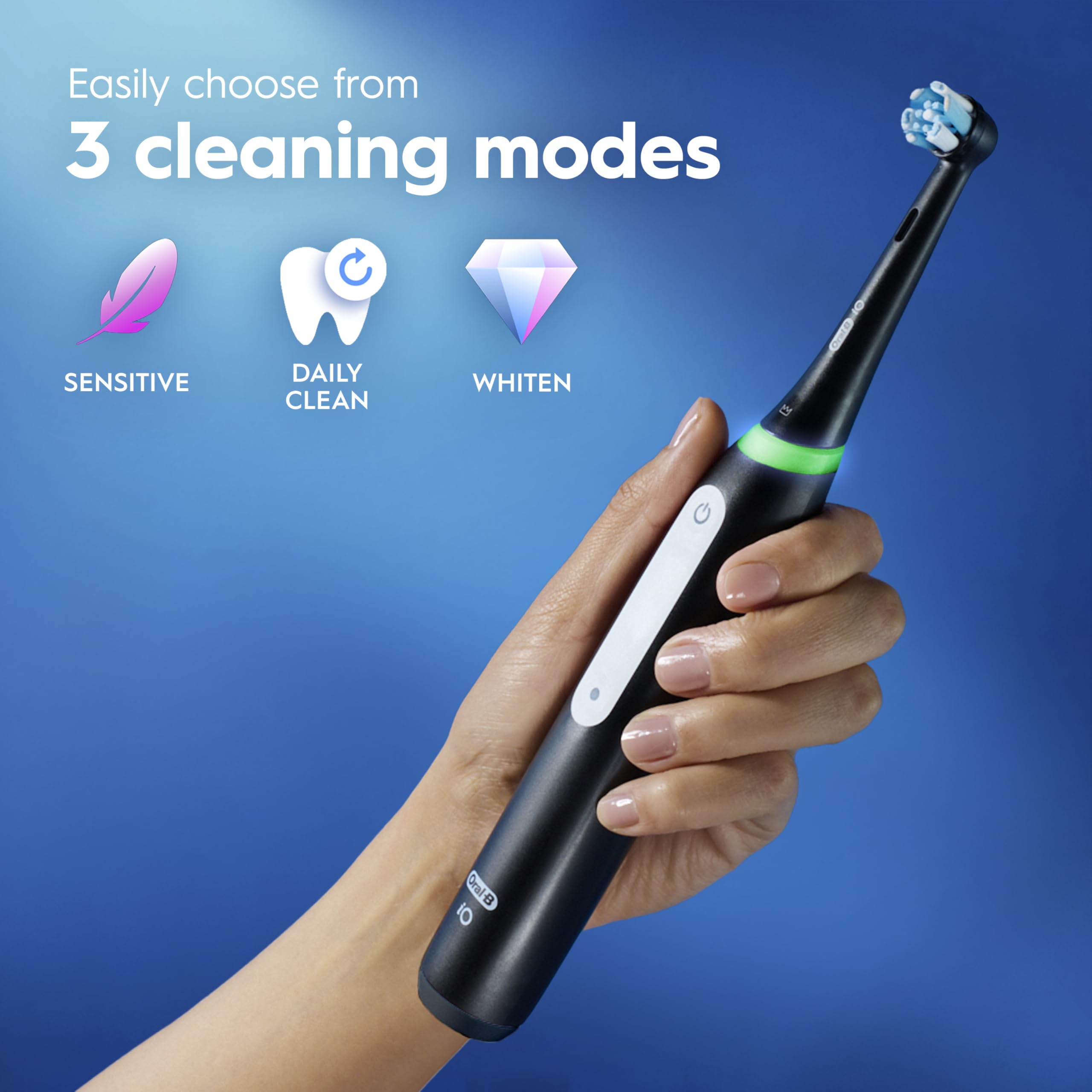 Oral-B iO Series 3 Limited Electric Toothbrush with (2) Brush Heads, Rechargeable, Icy Blue 🍁 All In One Marketplace Canada