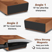 Abardi Rolling Knife Sharpener, Knife Sharpening with Diamonds Made Easy, Knife Sharpeners Kit with 15 & 20 Degree Magnetic Angle, Kitchen Gadgets Birthday Gifts for Men Dad Husband Fathers (Walnut) ﻿ 🍁 All In One Marketplace Canada