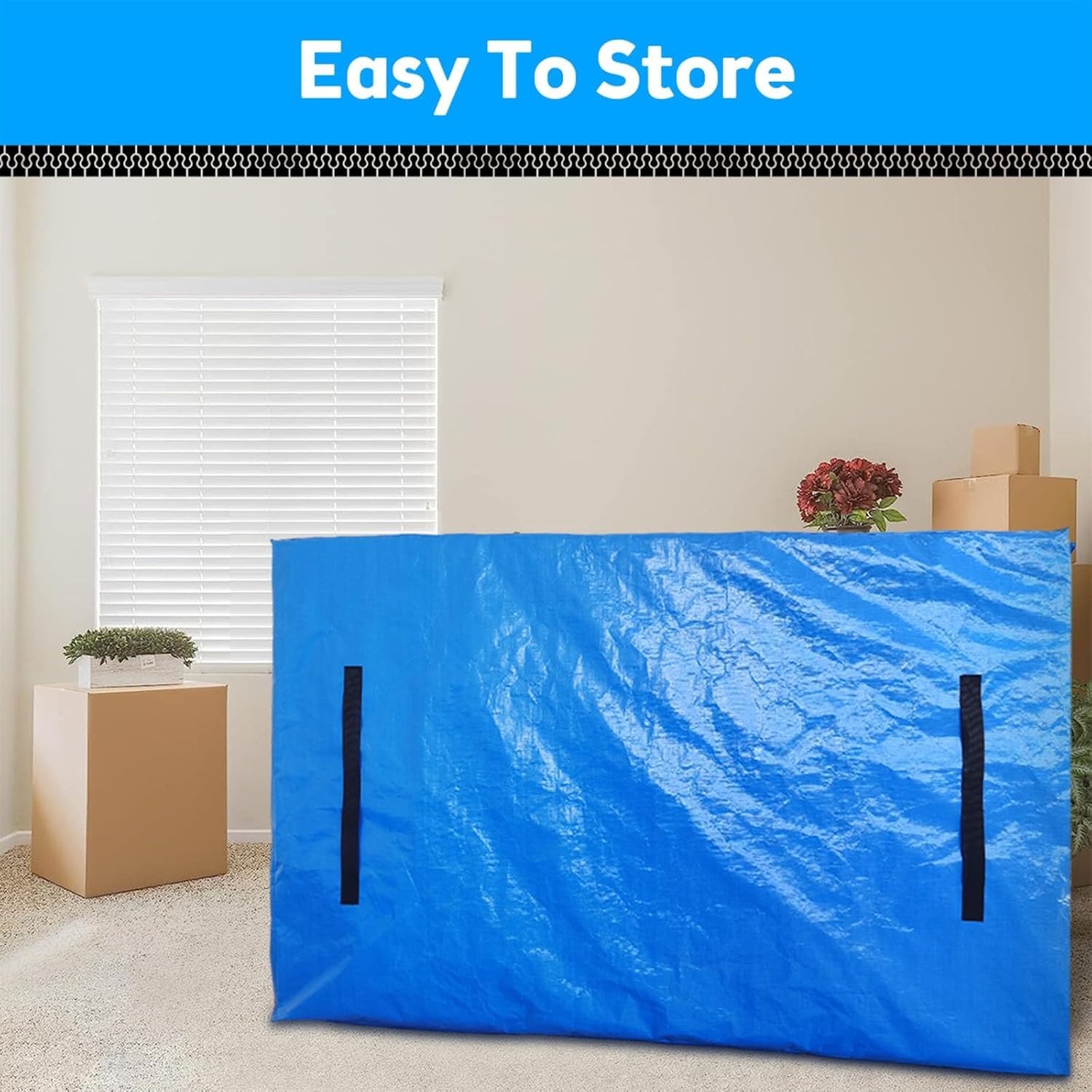 Mattress Bag for Moving,Extra Thick Mattress Cover Queen Mattress Storage Bag with 8 Strong Handles & Zipper,Heavy Duty Mattress Bags,Waterproof Mattress Protector - Moving Supplies(208.3*160*38CM) 🍁 All In One Marketplace Canada