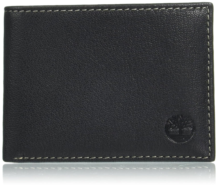 Timberland Men's Leather RFID Blocking Passcase Security Wallet, Black, One Size 🍁 All In One Marketplace Canada
