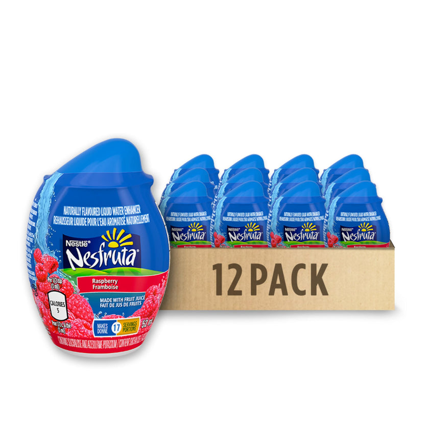 NESFRUTA Raspberry Liquid Water Enhancer, 12 Bottles, 780 g 🍁 All In One Marketplace Canada