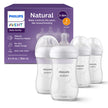 Philips Avent Natural Baby Bottles with Natural Response Nipples (Medium Flow, Flow 3), 9oz, 4-pack, SCY903/04 🍁 All In One Marketplace Canada