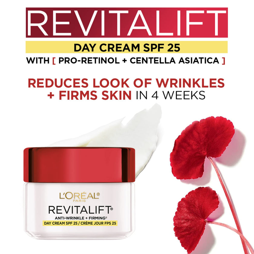L'Oréal Paris SPF Moisturizer for Face with Pro-Retinol & Centella, Face Moisturizer Fights the Look of Wrinkles, Moisturizer to Firm Skin & Target the Signs of Aging, Revitalift, 50ml 🍁 All In One Marketplace Canada