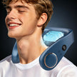 Sizet Neck Fan with Cooling Plate-USB 5500mAh Battery,24H Cooling,5 Speeds&3 Cooler Modes LED Display,Wearable Mini Portable Personal Fan,Quiet Neck Cooler for Women, Men, Kids, Travel, Outdoor, Blue 🍁 All In One Marketplace Canada