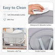 INFANS 8 in 1 Baby High Chair, Convertible Highchair for Babies and Toddlers, Infant Dining Booster Seat, Building Block Table, Kids Stool Table Chair Set with Removable Tray (Grey) 🍁 All In One Marketplace Canada