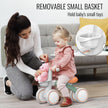 Umatoll Baby Balance Bike Toys for 1 Year Old Boys Girls Gifts, Adjustable Seat Baby Walker, First Birthday Gifts, 12-24 Months Toddler Ride on Toys with Removable Basket, Green 🍁 All In One Marketplace Canada