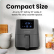 CHEFMAN 2 Qt Mini Air Fryer – Digital Space-Saving Compact Air Fryer with Nonstick and Dishwasher Safe Basket, Quick & Easy Meals in Minutes, Features Digital Timer and Shake Reminder – Grey 🍁 All In One Marketplace Canada