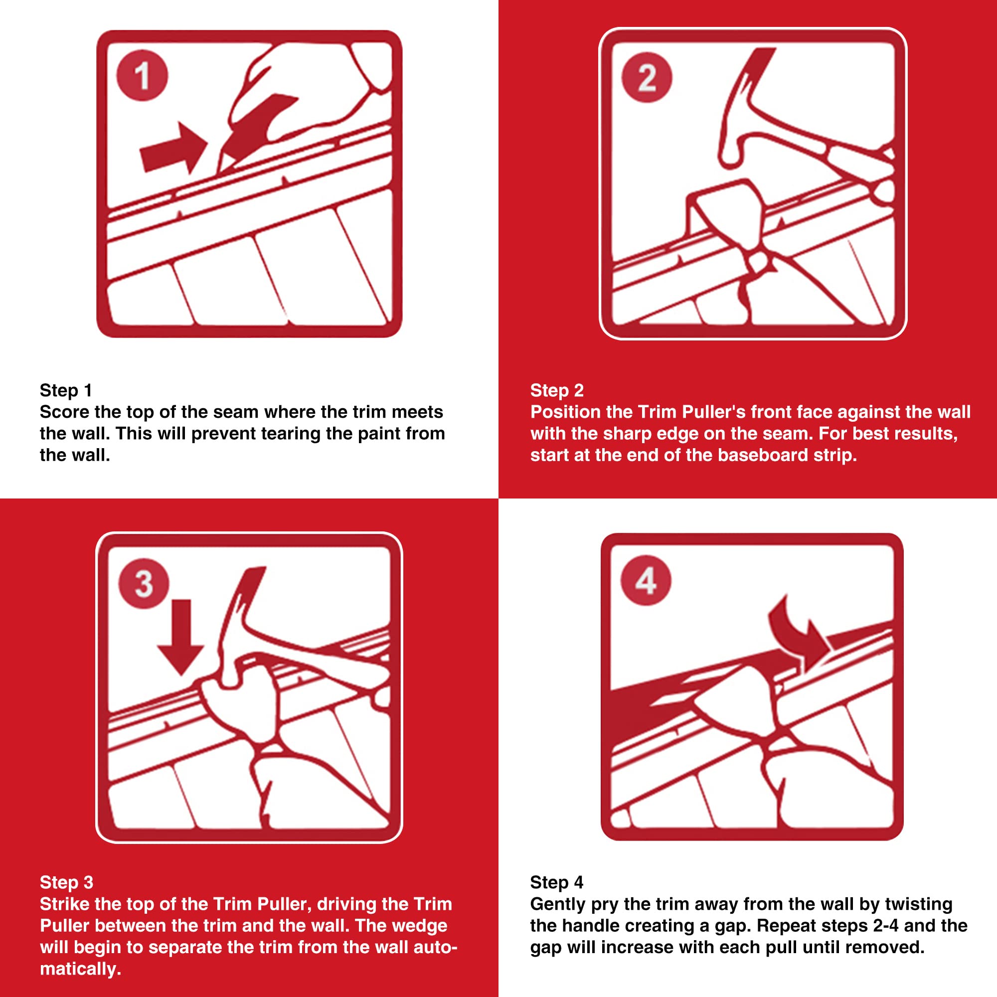 Goldblatt Trim Puller, Tile Removal Multi-Tool for Commercial Work & Home Improvement, Baseboard, Molding, Siding and Floor Removal, Remodeling 🍁 All In One Marketplace Canada