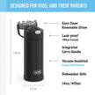 THERMOS FUNTAINER Water Bottle with Straw, 14oz, Black 🍁 All In One Marketplace Canada