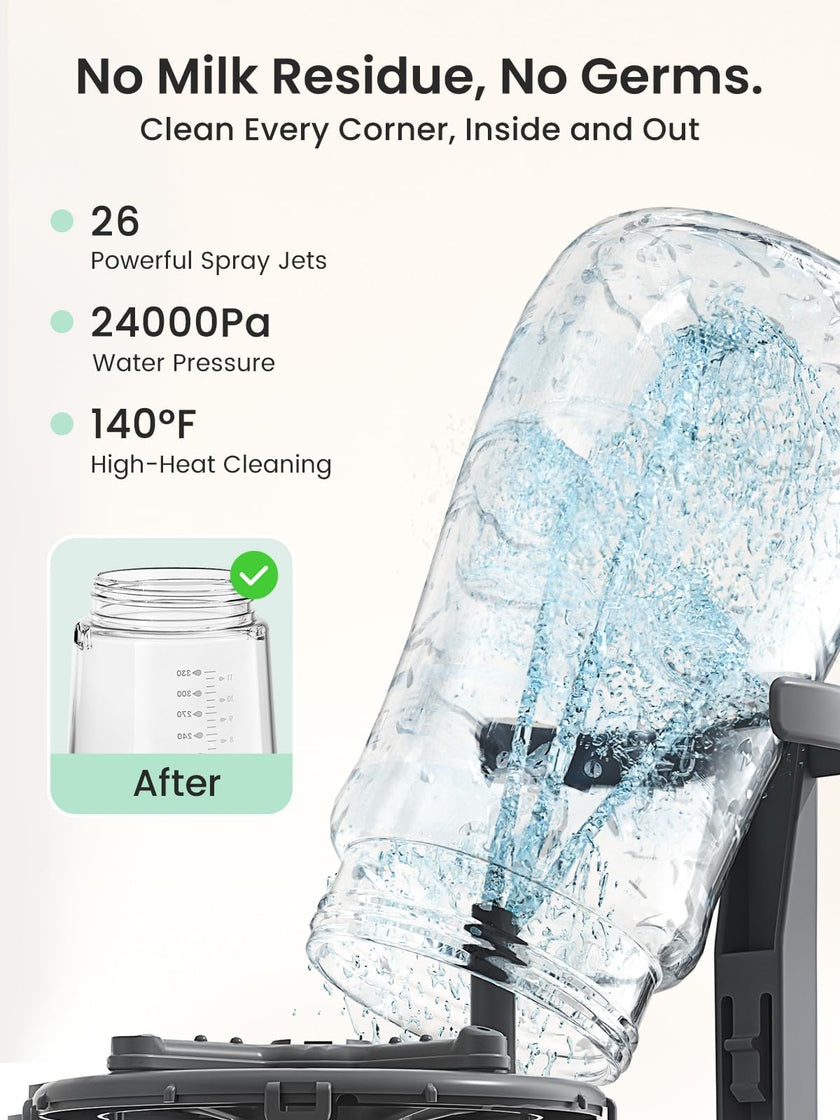 Grownsy EaseClean Bottle Washer Pro | All-in-One Bottle Washer and Sterilizer and Dryer | Baby Bottle Washer for Bottles, Pump Parts & Baby Essentials | Replaces Hand Washing 🍁 All In One Marketplace Canada